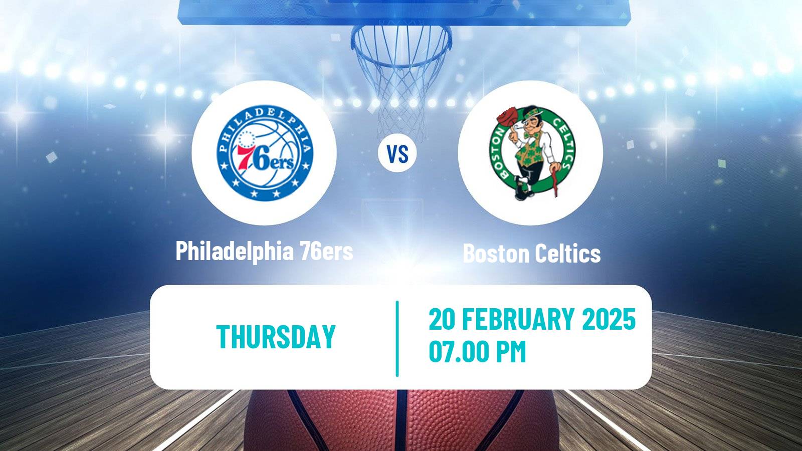 Basketball NBA Philadelphia 76ers - Boston Celtics