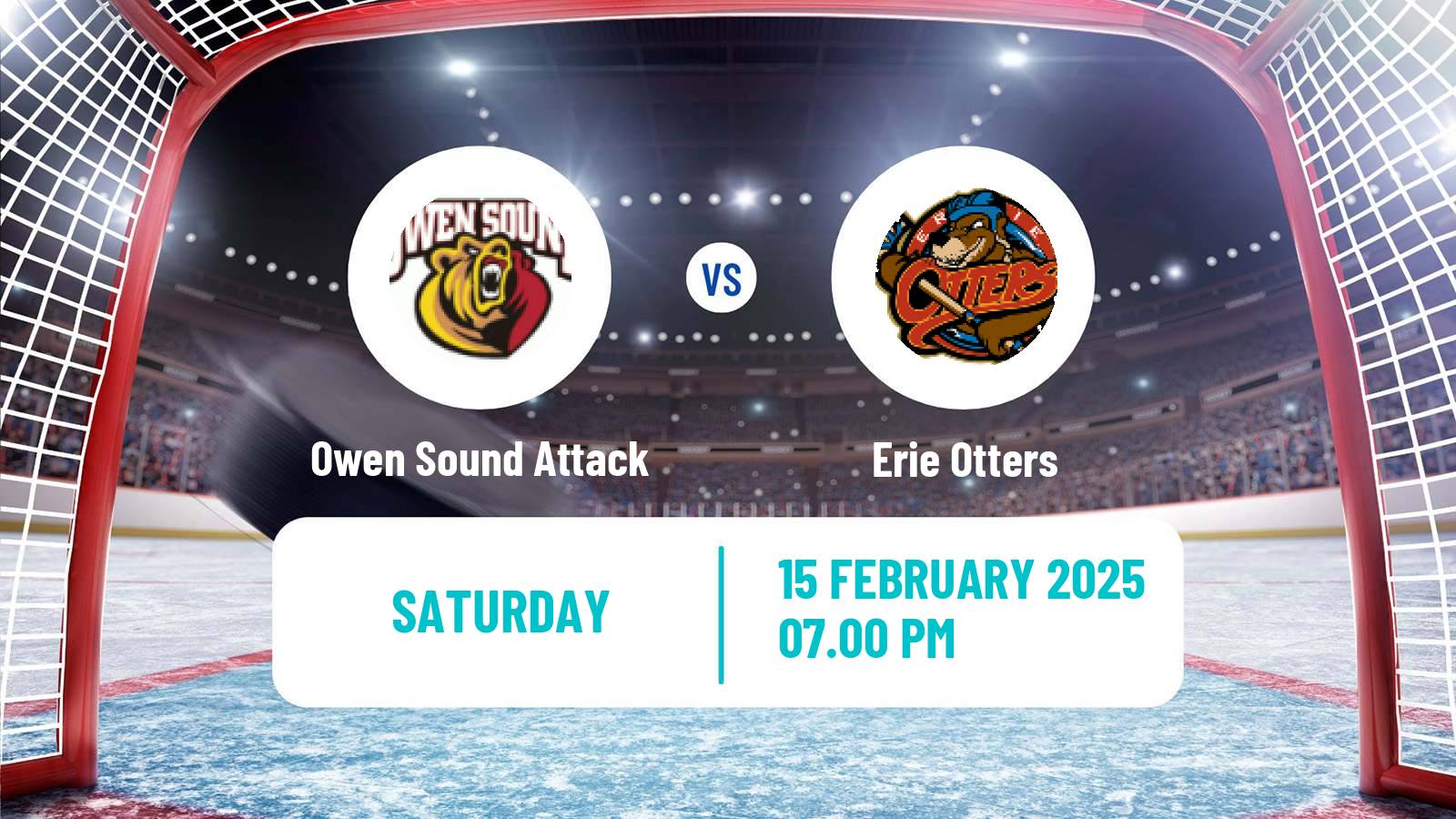 Hockey OHL Owen Sound Attack - Erie Otters