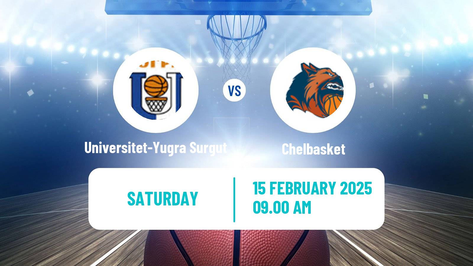 Basketball Russian Super League Basketball Universitet-Yugra Surgut - Chelbasket