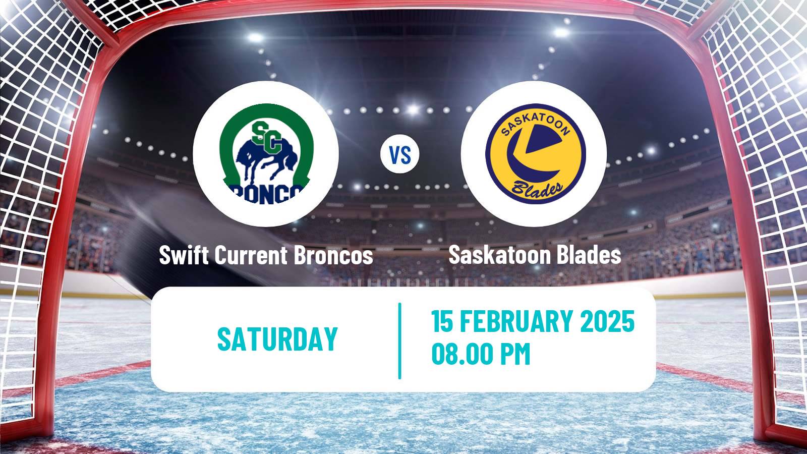 Hockey WHL Swift Current Broncos - Saskatoon Blades