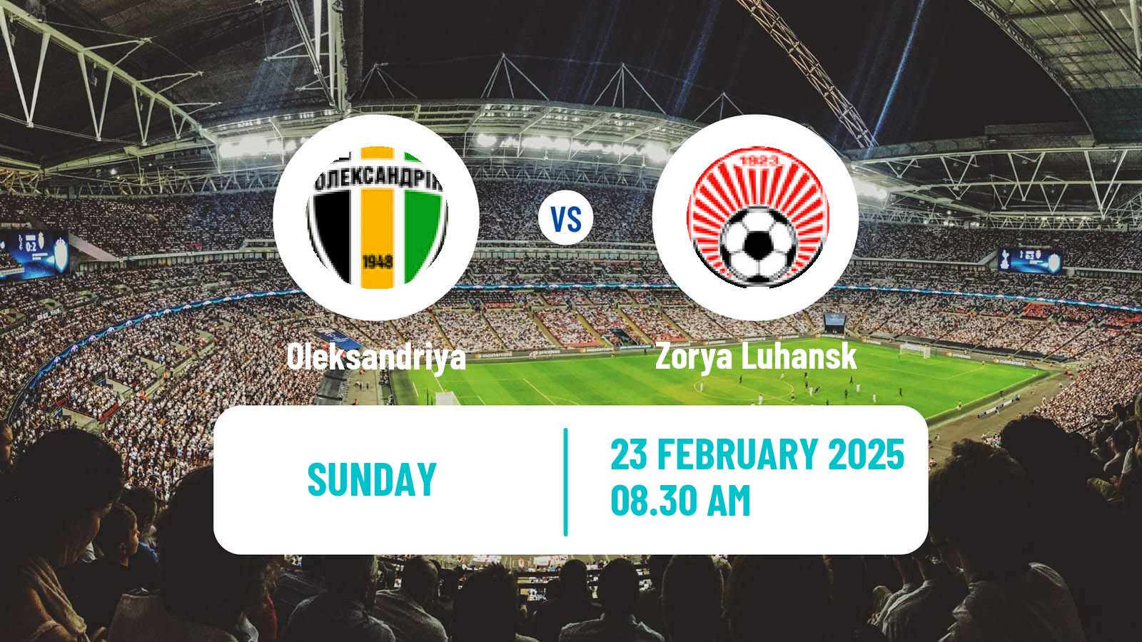 Soccer Ukrainian Premier League Oleksandriya - Zorya Luhansk