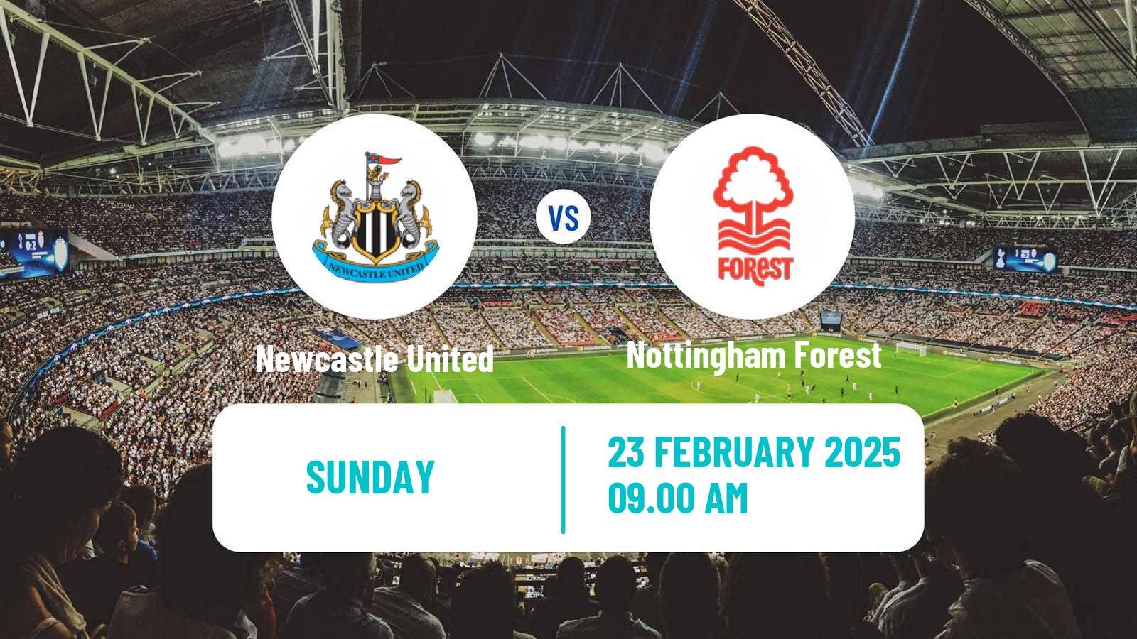 Soccer English Premier League Newcastle United - Nottingham Forest