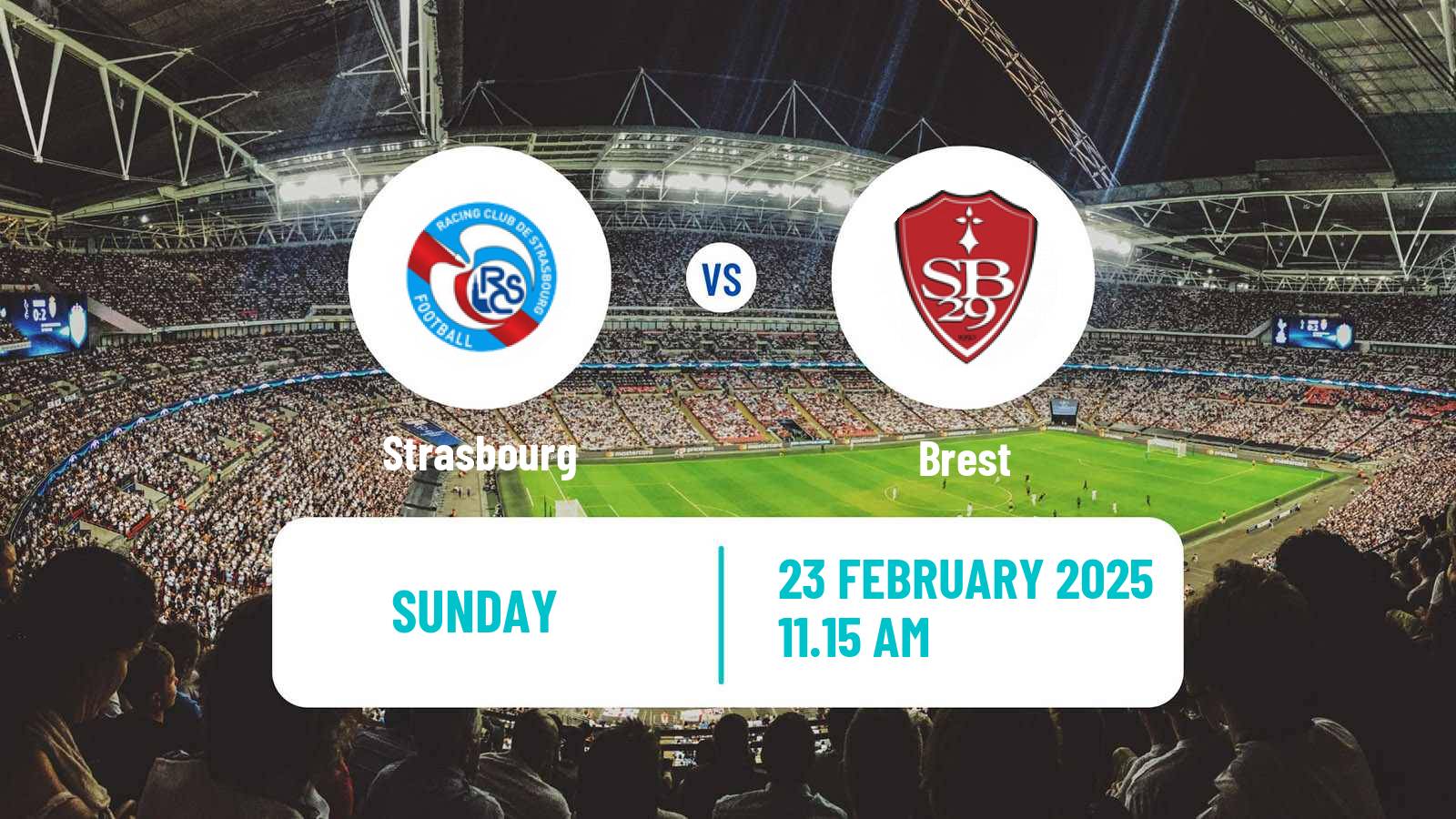 Soccer French Ligue 1 Strasbourg - Brest