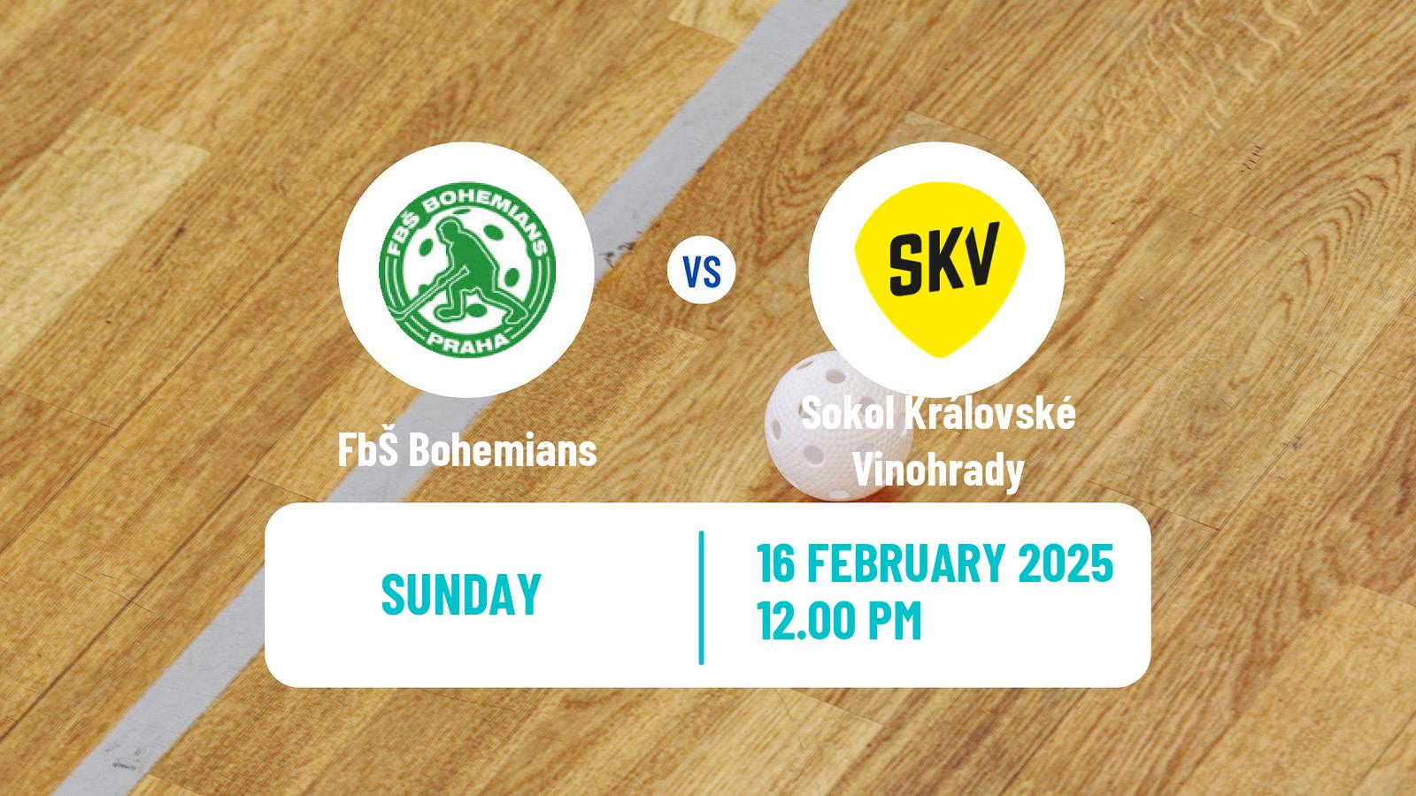 Floorball Czech Superliga Floorball FbŠ Bohemians - Sokol Královské Vinohrady