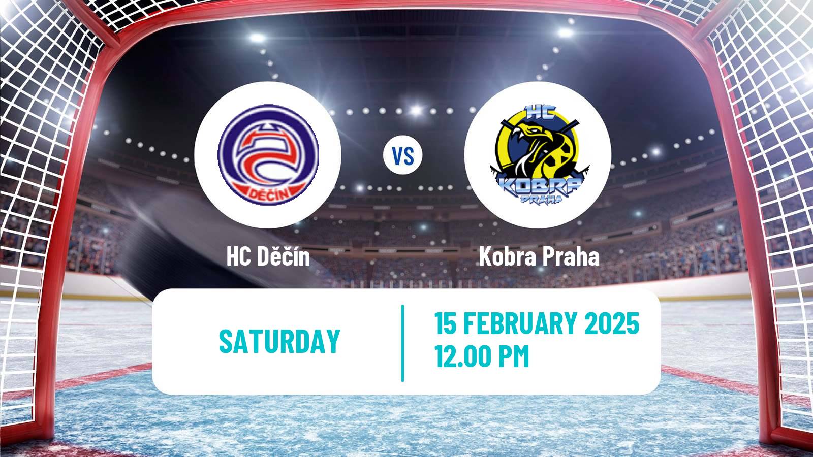 Hockey Czech 2 Liga Hockey West Děčín - Kobra Praha