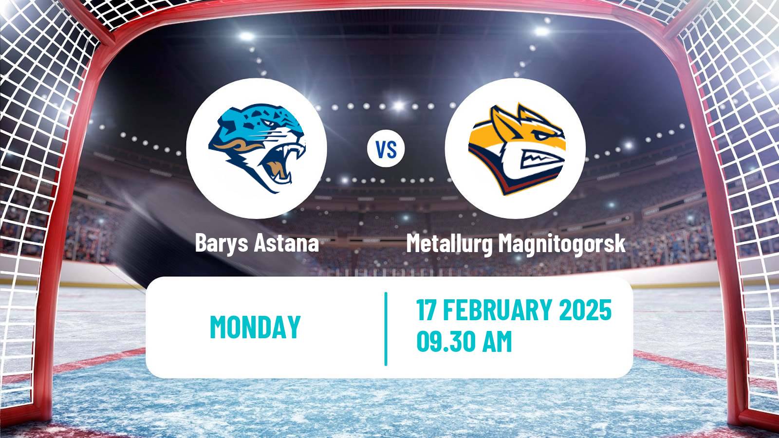 Hockey KHL Barys Astana - Metallurg Magnitogorsk