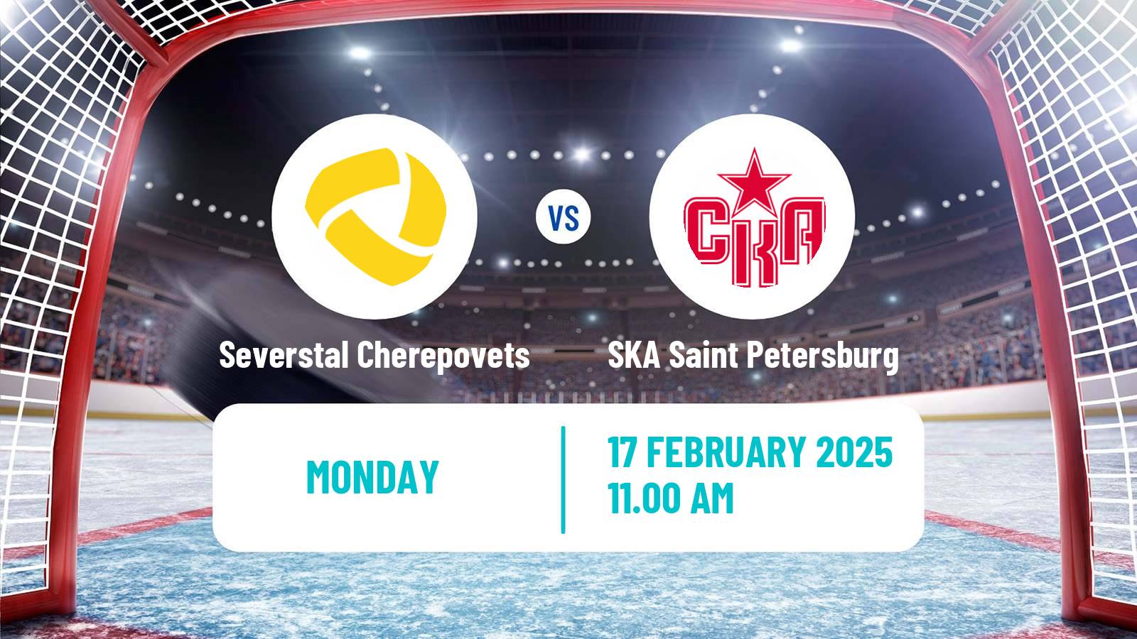 Hockey KHL Severstal Cherepovets - SKA Saint Petersburg