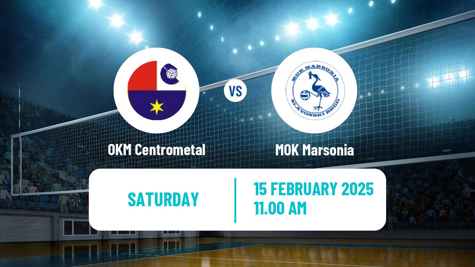 Volleyball Croatian Superliga Volleyball OKM Centrometal - Marsonia