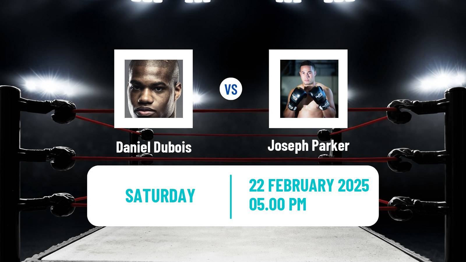 Boxing Heavyweight IBF Title Men Daniel Dubois - Joseph Parker