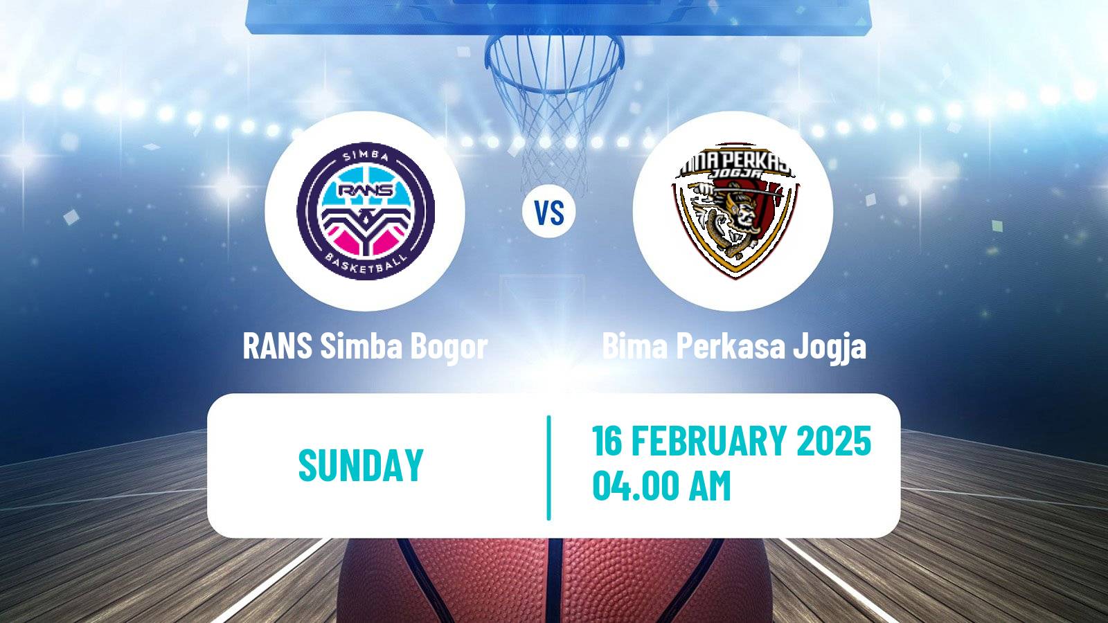 Basketball Indonesian IBL RANS Simba Bogor - Bima Perkasa Jogja