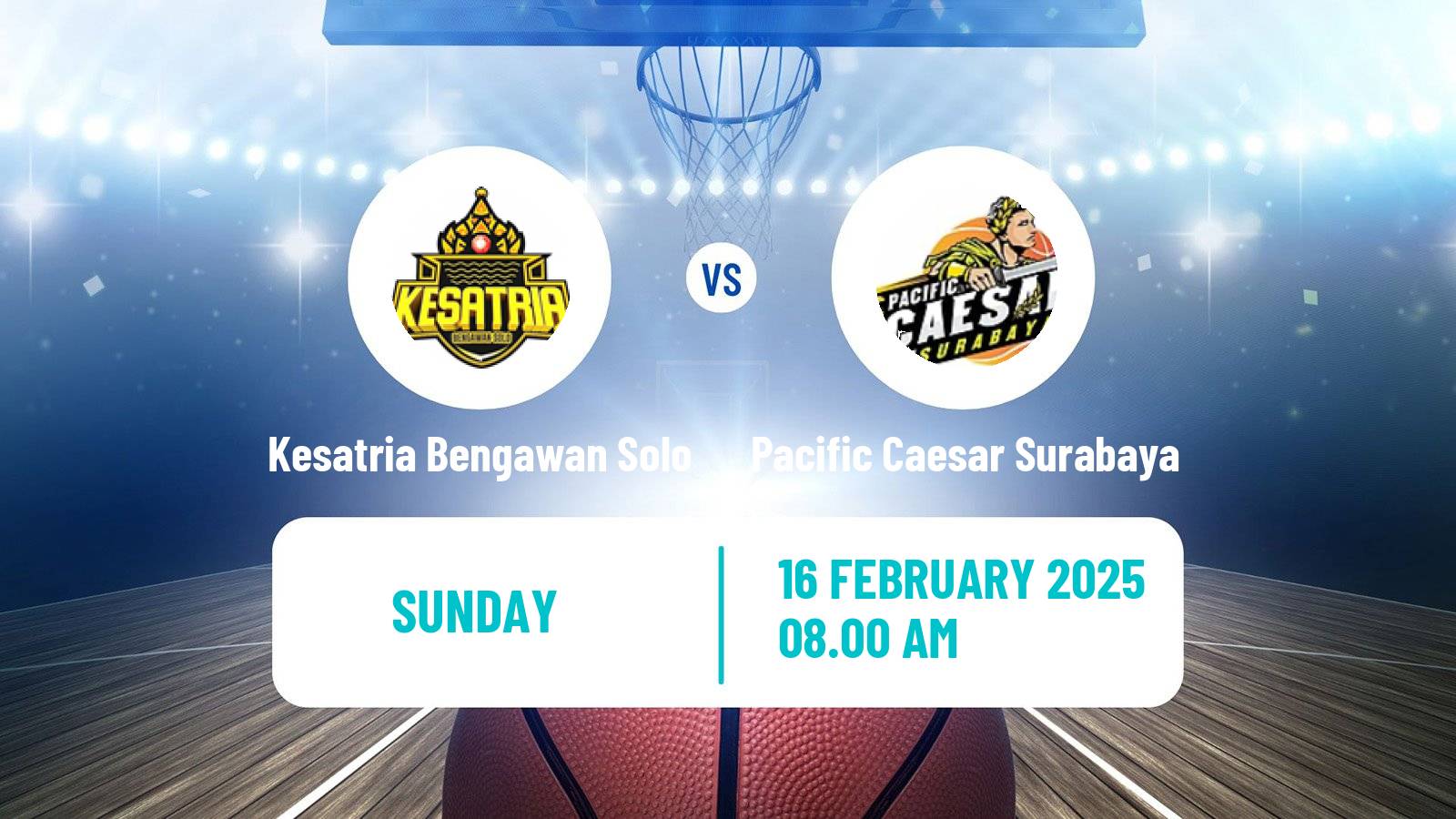 Basketball Indonesian IBL Kesatria Bengawan Solo - Pacific Caesar Surabaya