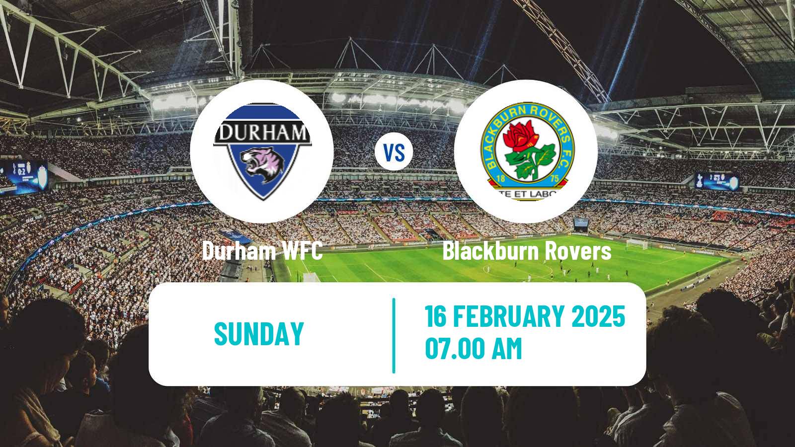 Soccer English Women Championship Durham - Blackburn Rovers