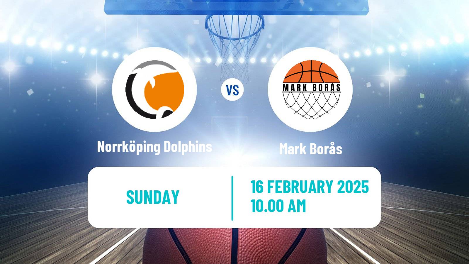 Basketball Swedish Basketligan Women Norrköping Dolphins - Mark Borås