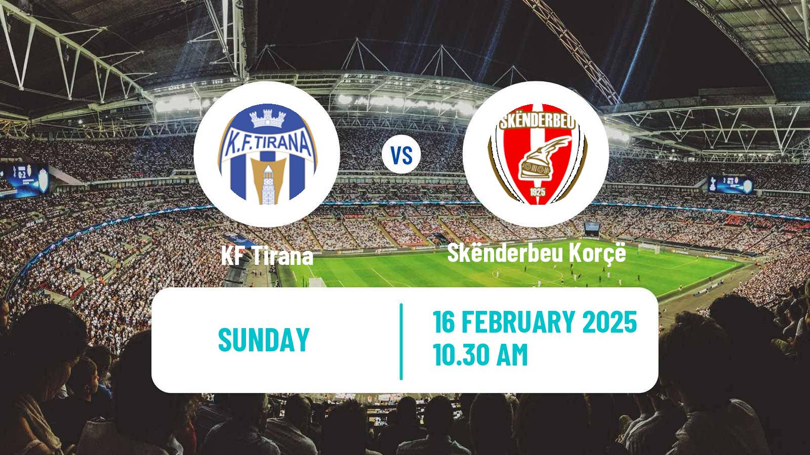 Soccer Albanian Super League Tirana - Skënderbeu Korçë