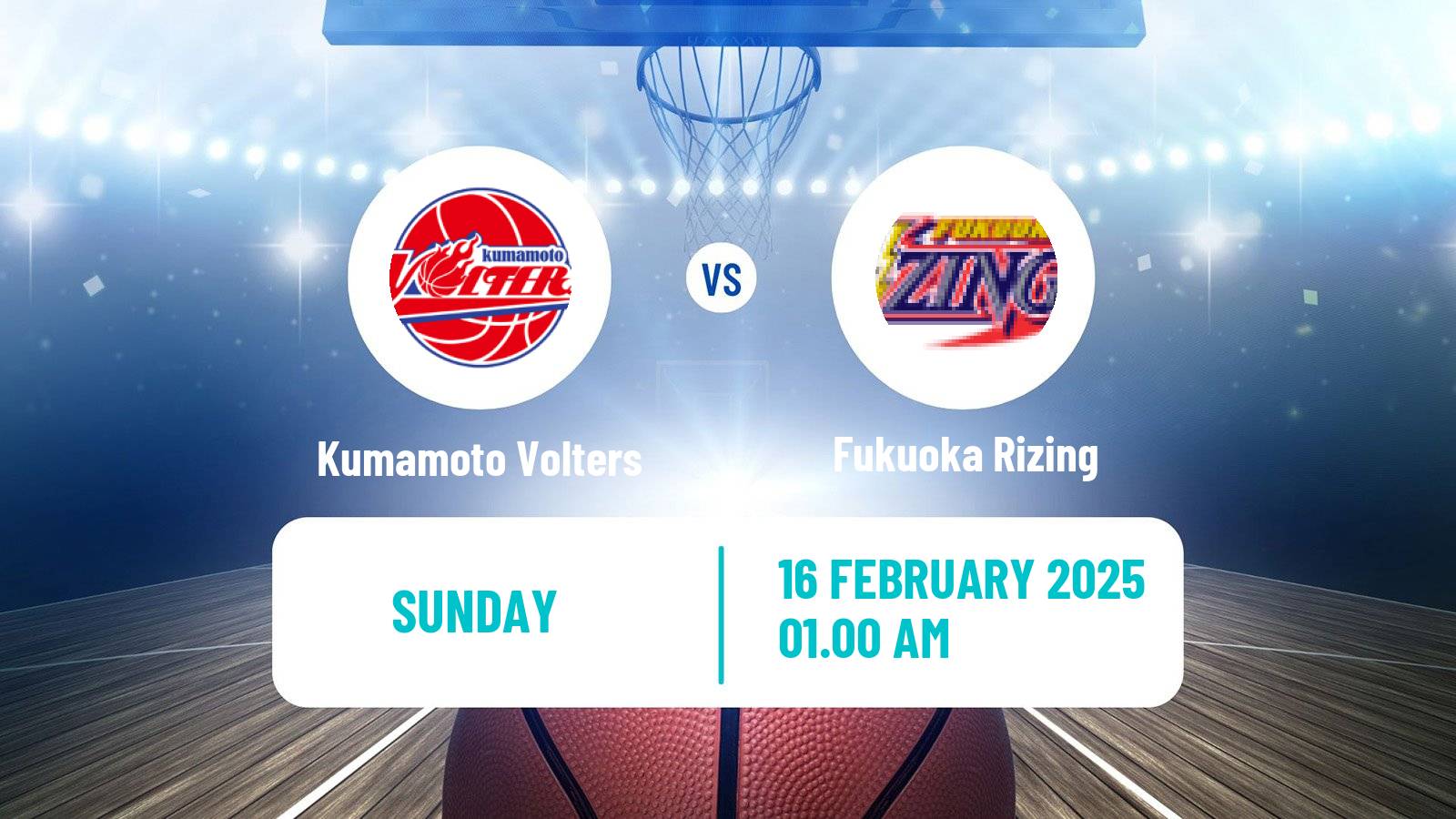 Basketball Japan B2 League Basketball Kumamoto Volters - Fukuoka Rizing