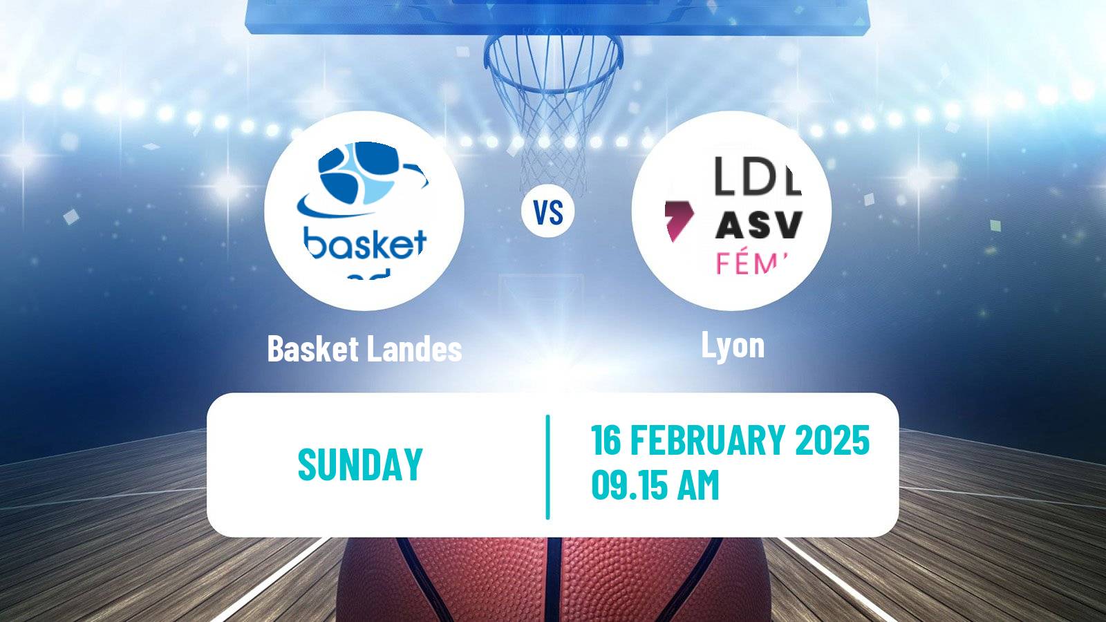 Basketball French LFB Basket Landes - Lyon