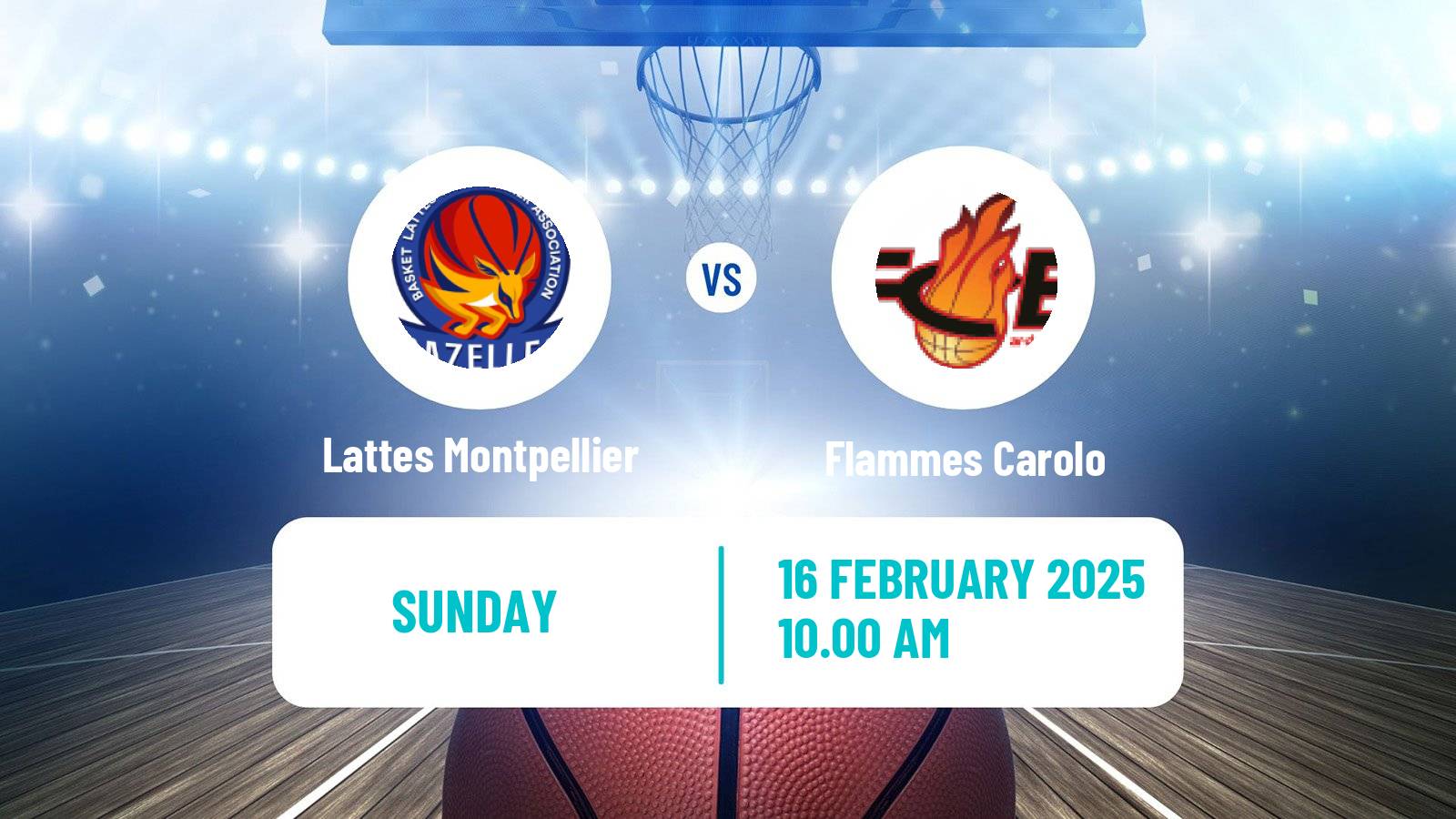 Basketball French LFB Lattes Montpellier - Flammes Carolo