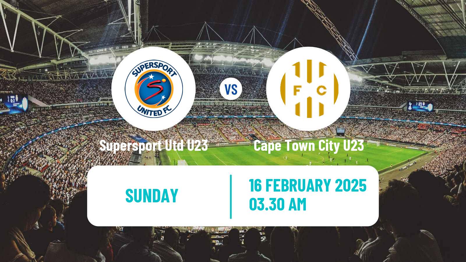 Soccer South African Diski Challenge Supersport Utd U23 - Cape Town City U23