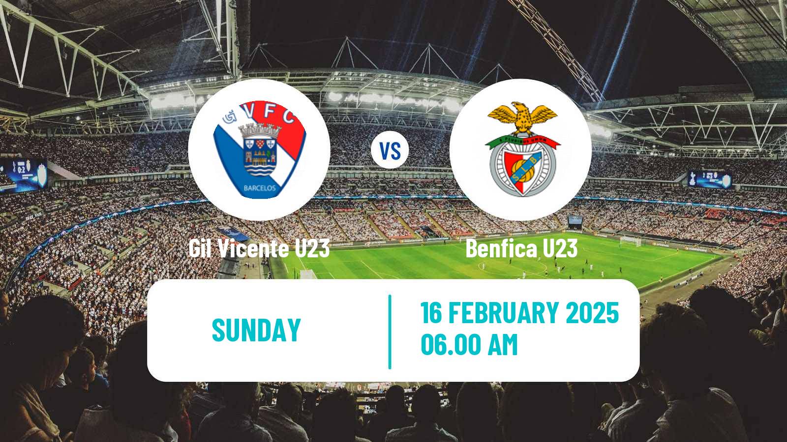 Soccer Portuguese Liga Revelacao U23 Gil Vicente U23 - Benfica U23