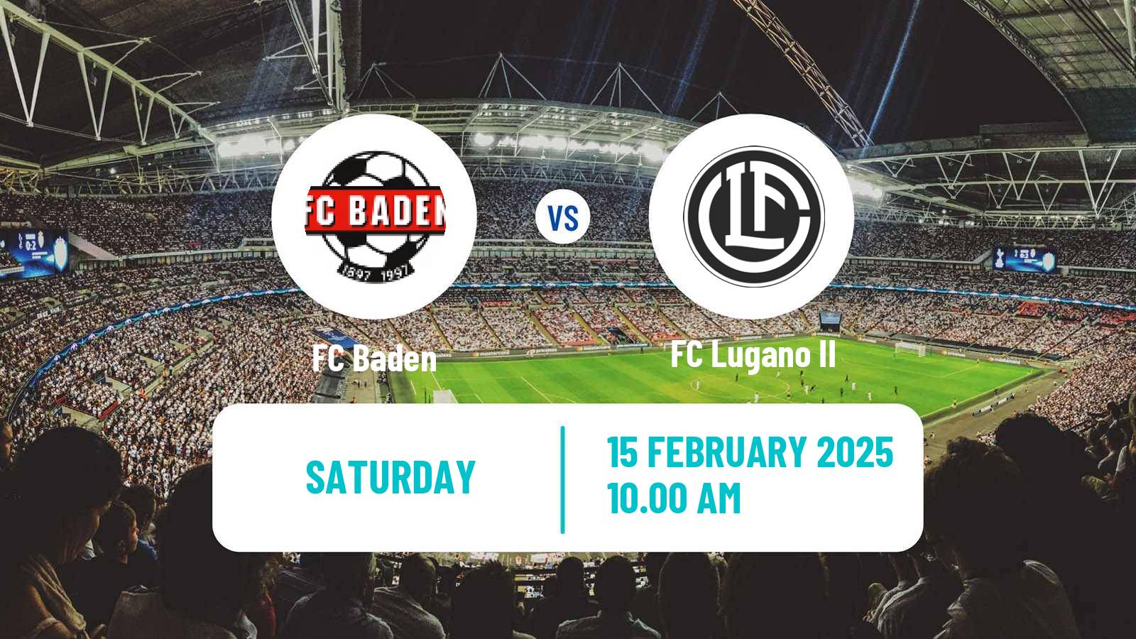 Soccer Swiss Promotion League Baden - Lugano II