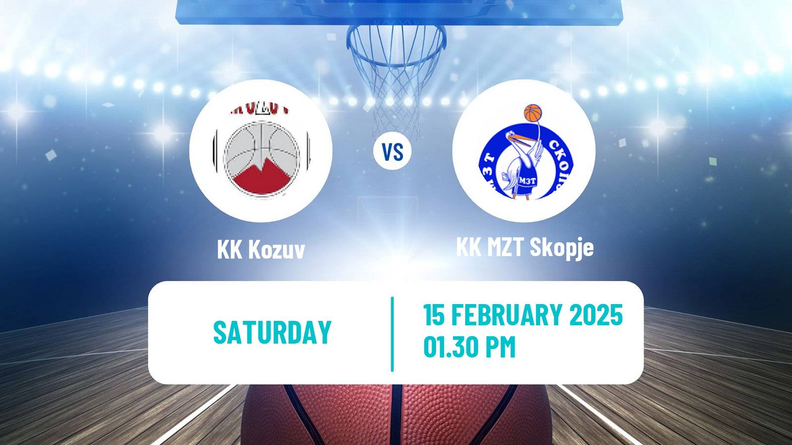 Basketball North Macedonian Cup Basketball Kozuv - KK MZT Skopje