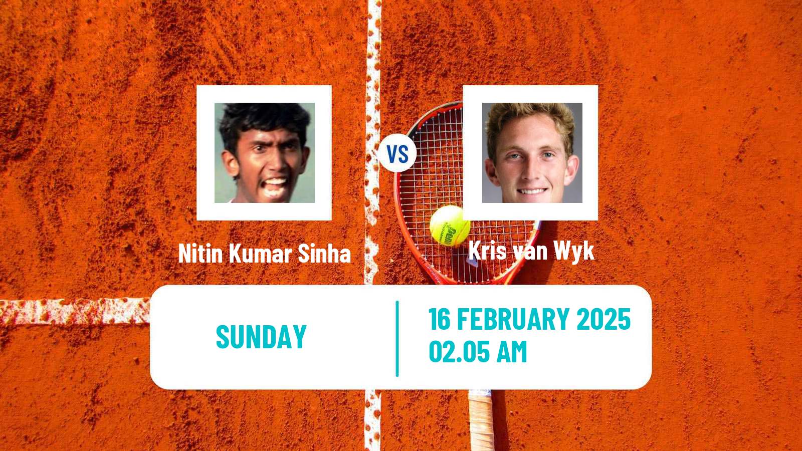 Tennis Pune Challenger Men 2025 Nitin Kumar Sinha - Kris van Wyk