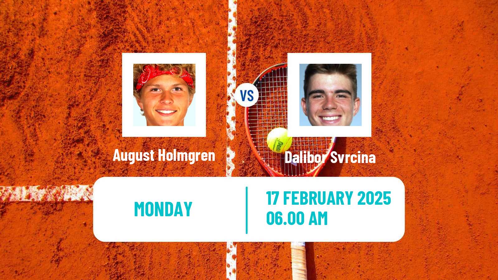 Tennis Pune Challenger Men 2025 August Holmgren - Dalibor Svrcina