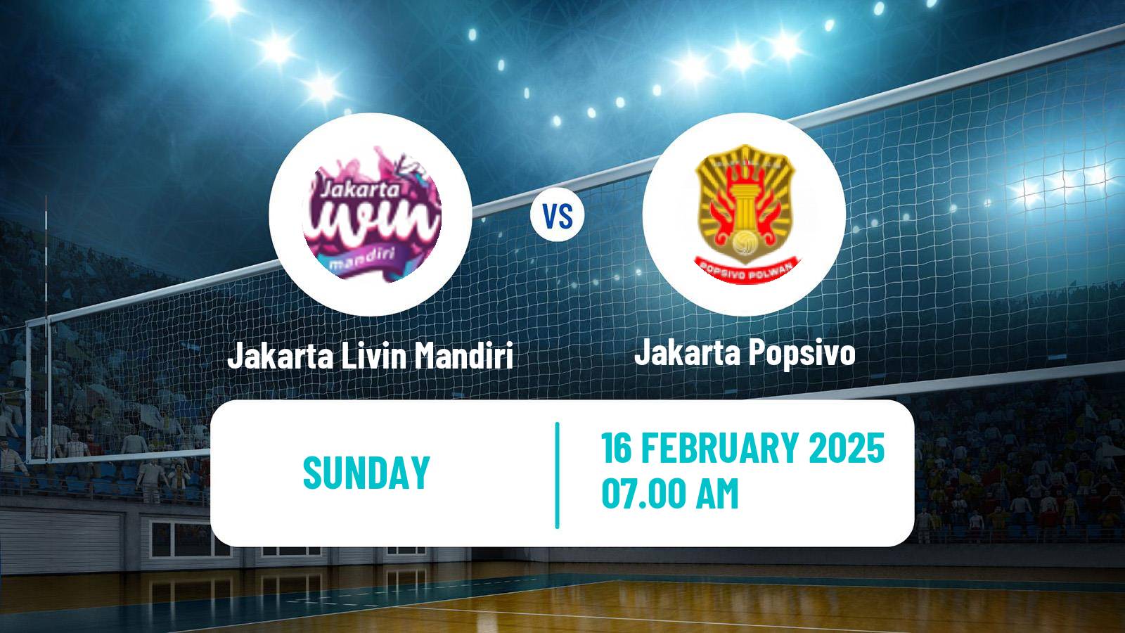 Volleyball Indonesian Proliga Volleyball Women Jakarta Livin Mandiri - Jakarta Popsivo