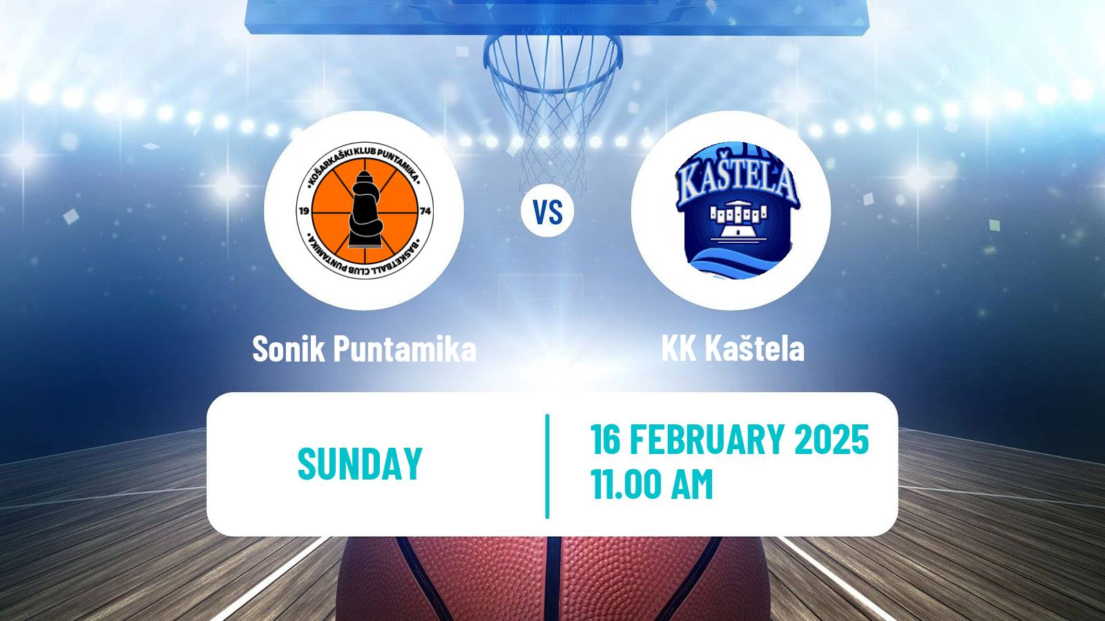 Basketball Croatian Prva Liga Basketball Sonik Puntamika - Kaštela