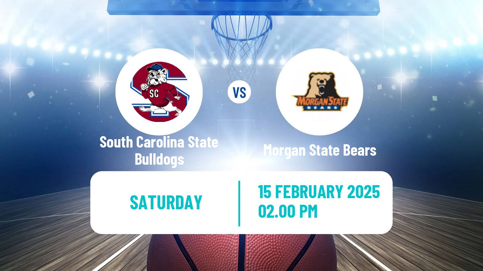 Basketball NCAA College Basketball Women South Carolina State Bulldogs - Morgan State Bears