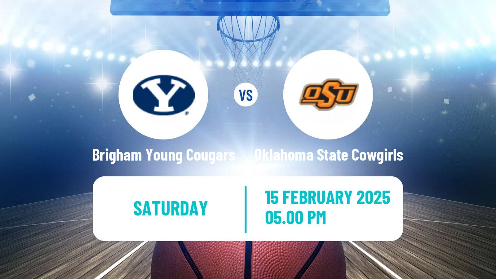 Basketball NCAA College Basketball Women Brigham Young Cougars - Oklahoma State Cowgirls