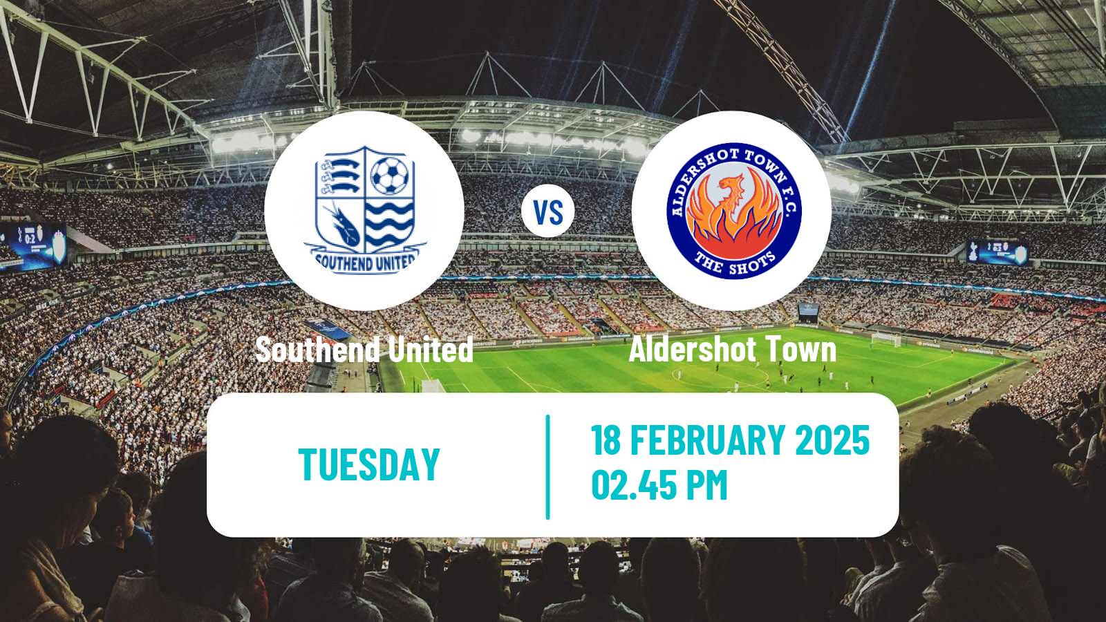 Soccer English National League Southend United - Aldershot Town