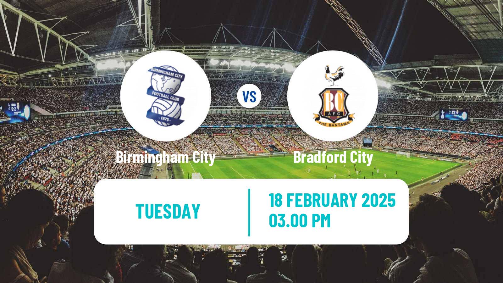 Soccer English EFL Trophy Birmingham City - Bradford City