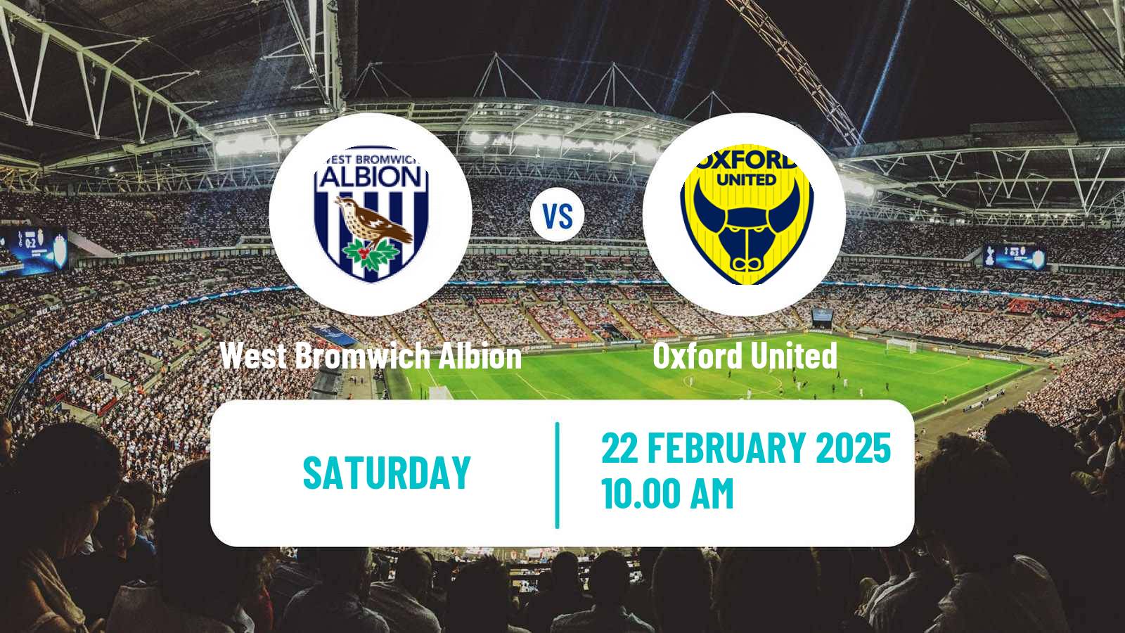 Soccer English League Championship West Bromwich Albion - Oxford United