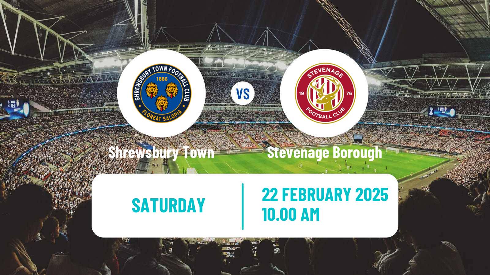 Soccer English League One Shrewsbury Town - Stevenage Borough