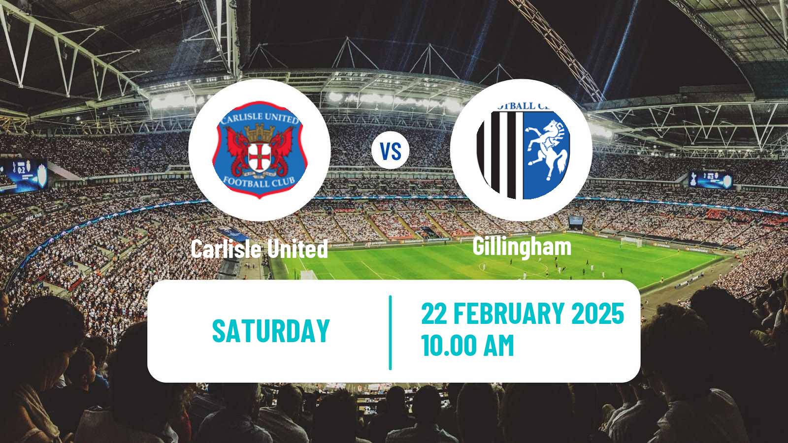 Soccer English League Two Carlisle United - Gillingham