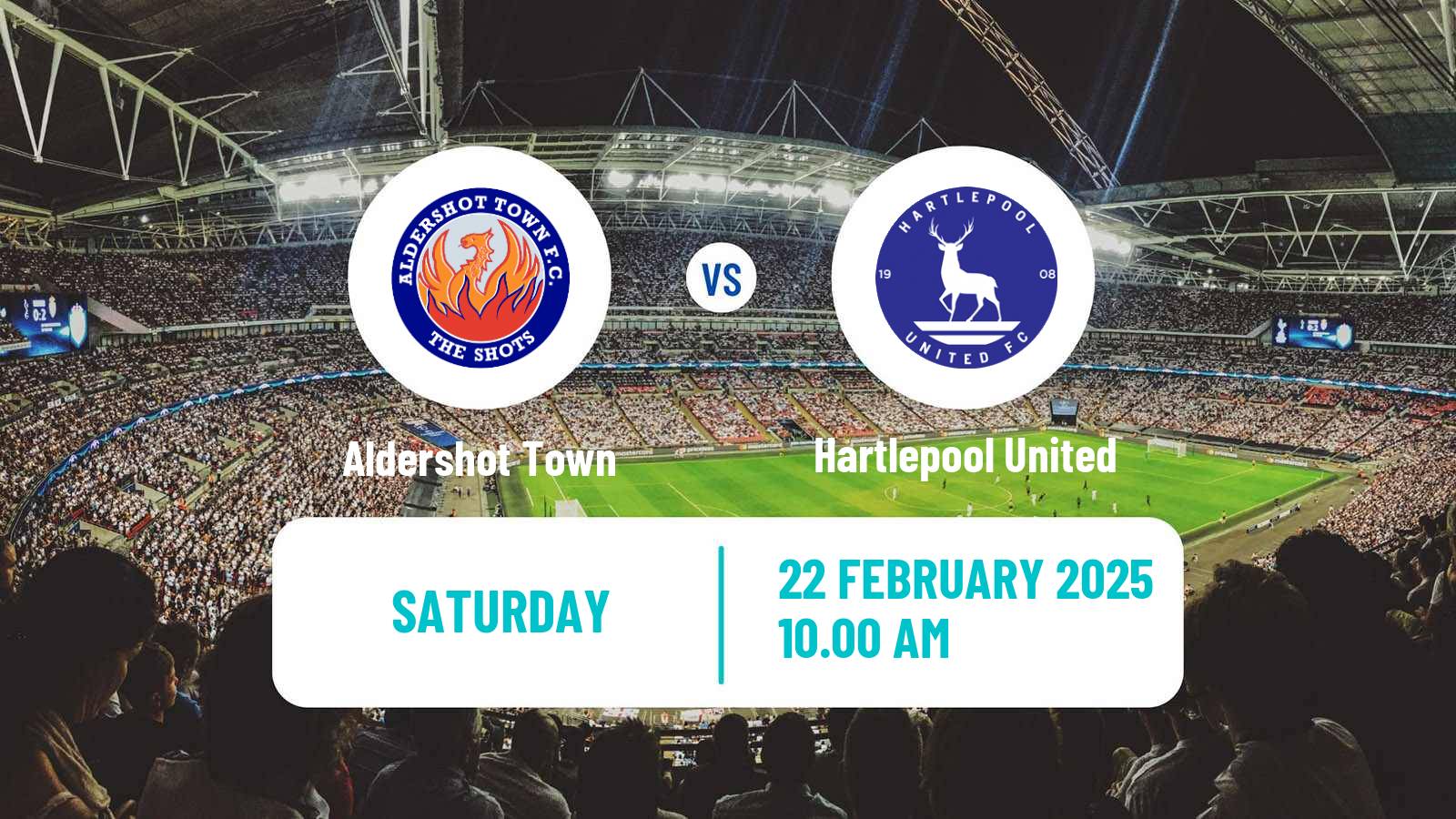 Soccer English National League Aldershot Town - Hartlepool United