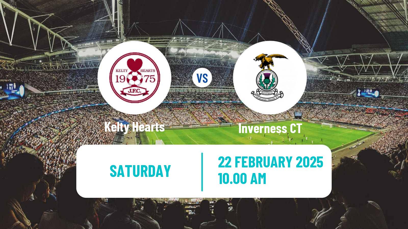 Soccer Scottish League One Kelty Hearts - Inverness