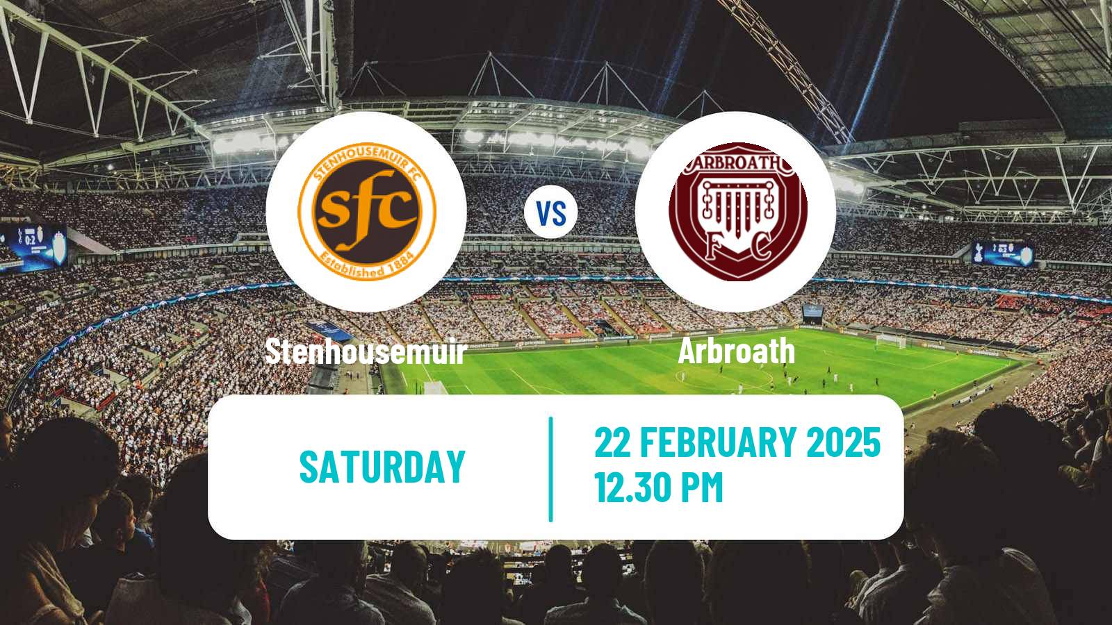 Soccer Scottish League One Stenhousemuir - Arbroath