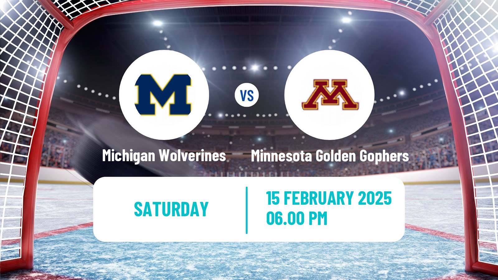 Hockey NCAA Hockey Michigan Wolverines - Minnesota Golden Gophers