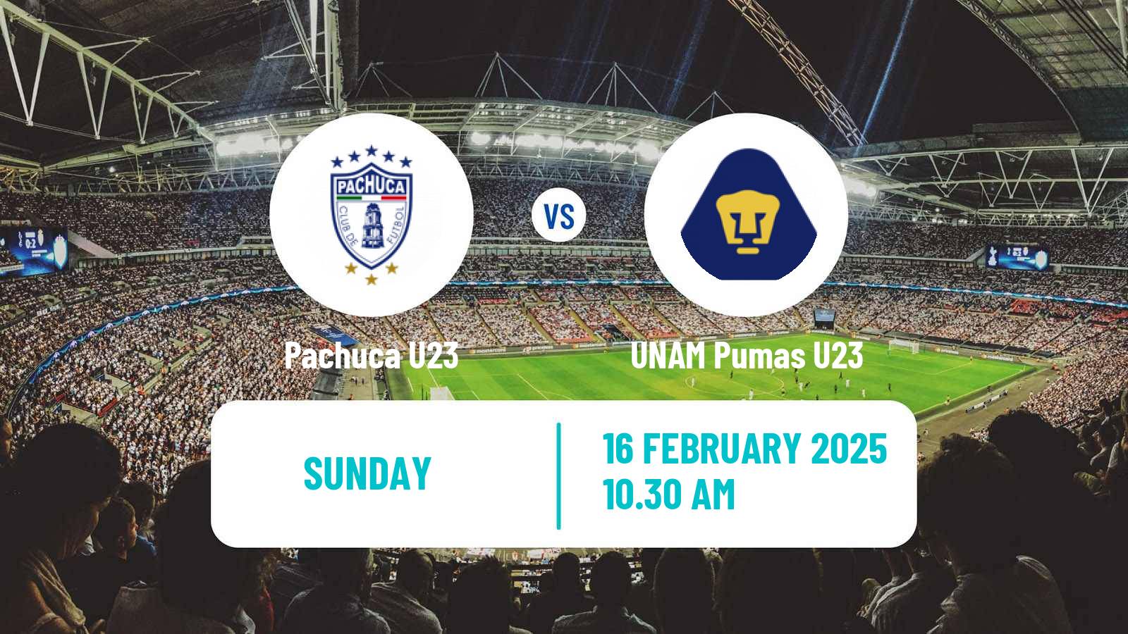 Soccer Mexican Liga MX U23 Pachuca U23 - UNAM Pumas U23