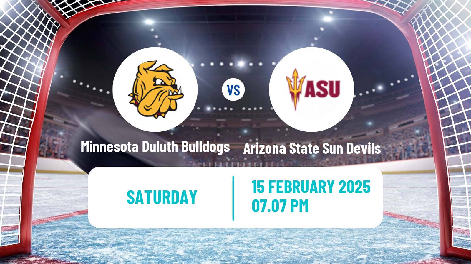 Hockey NCAA Hockey Minnesota Duluth Bulldogs - Arizona State Sun Devils