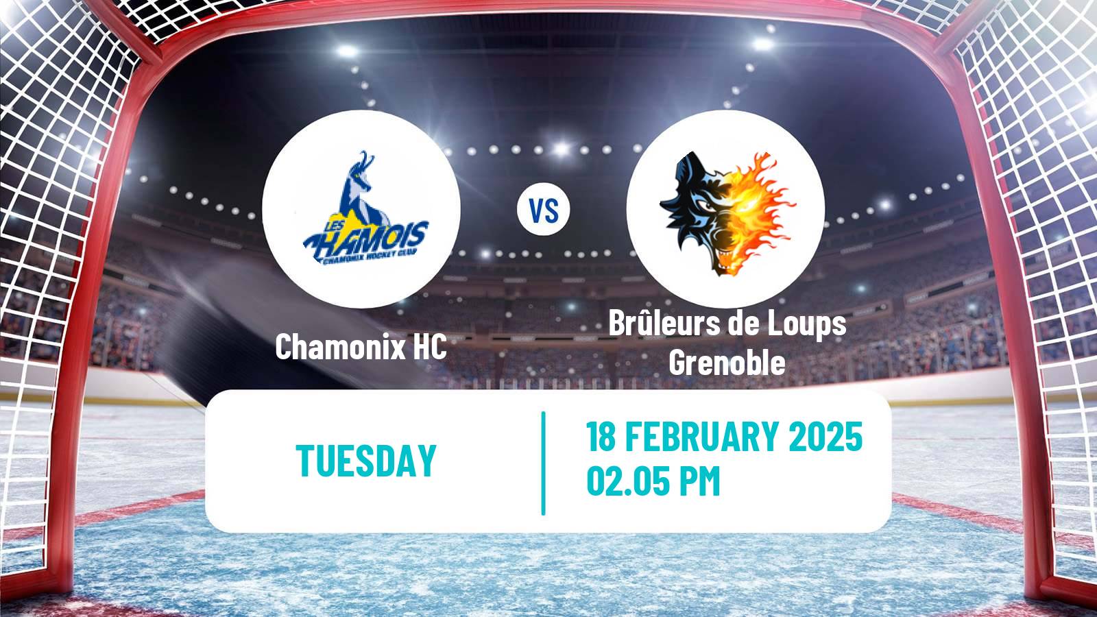 Hockey French Ligue Magnus Chamonix - Brûleurs de Loups Grenoble