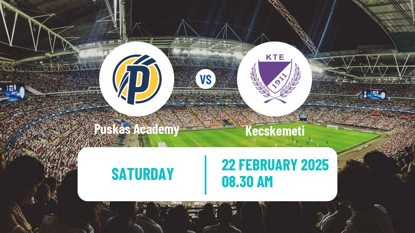 Soccer Hungarian NB I Puskás Academy - Kecskemeti