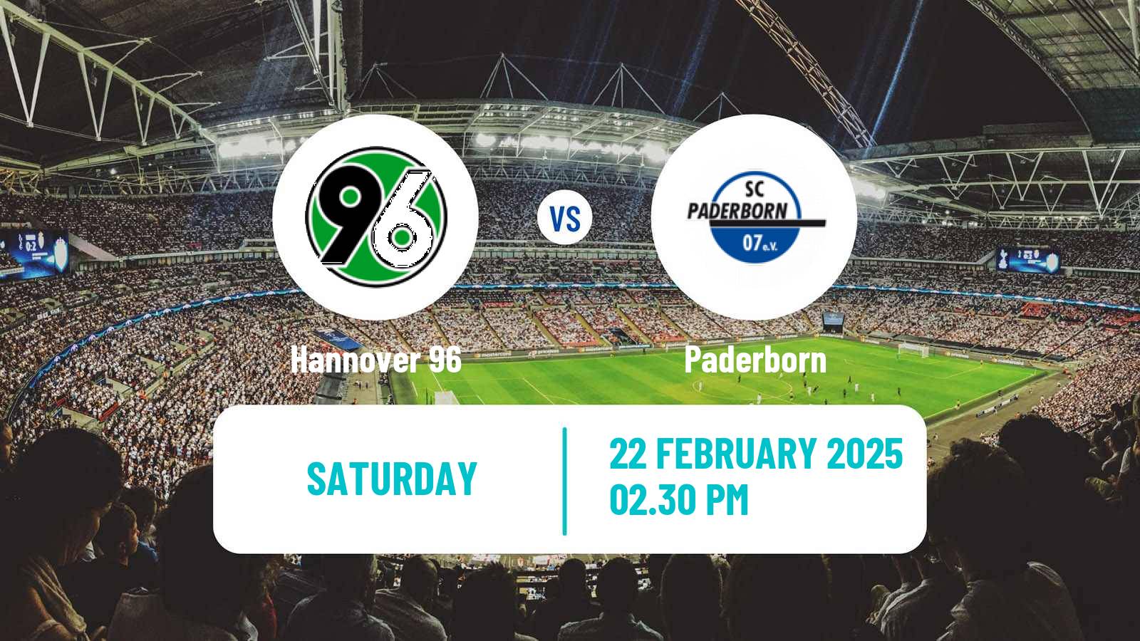 Soccer German 2 Bundesliga Hannover - Paderborn