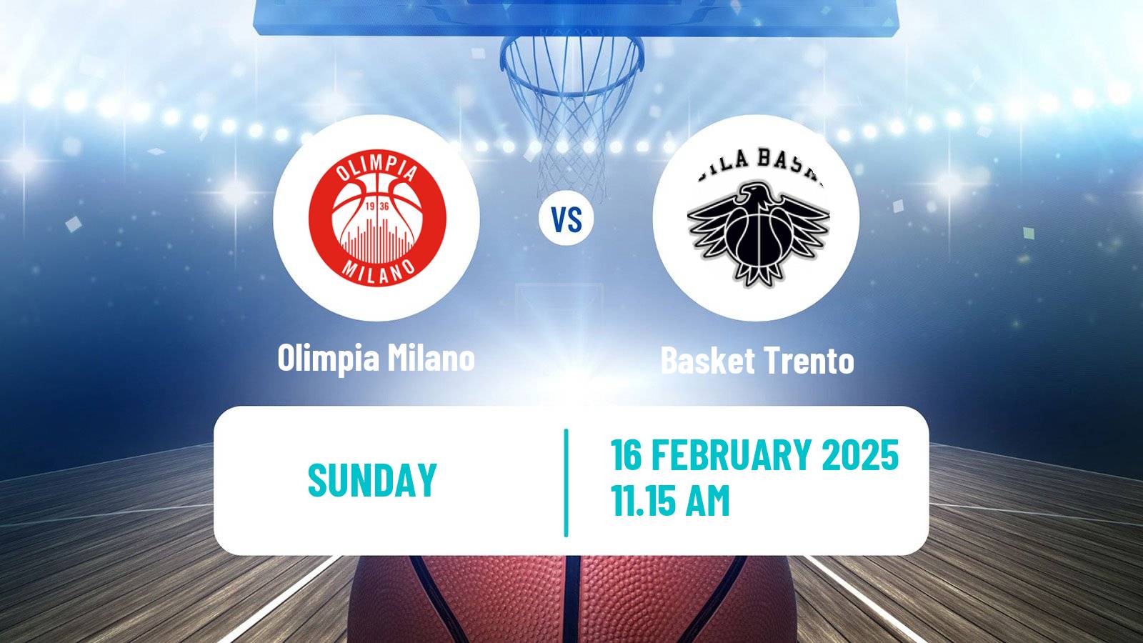 Basketball Italian Cup Basketball Olimpia Milano - Basket Trento