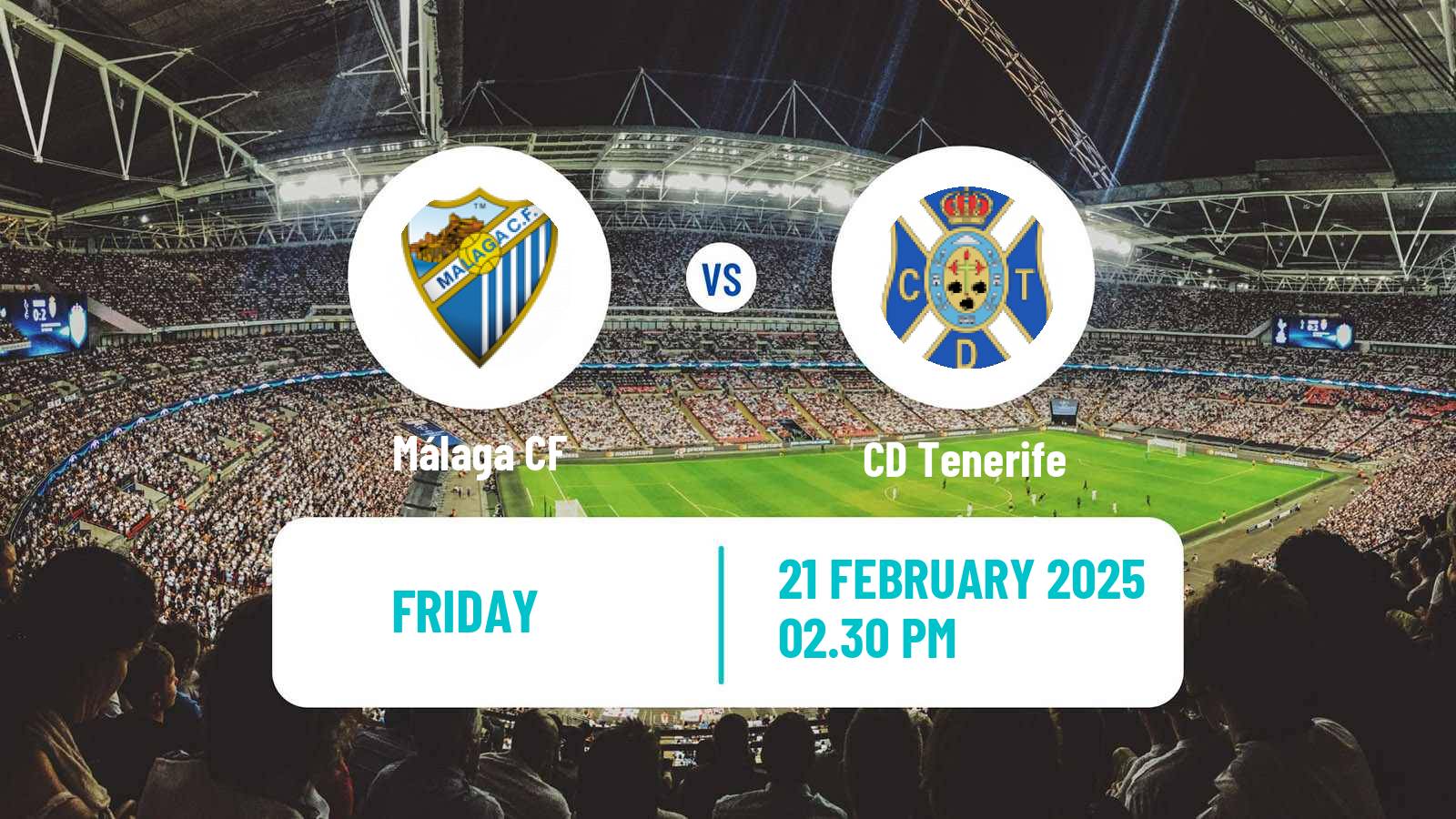 Soccer Spanish LaLiga2 Málaga - Tenerife