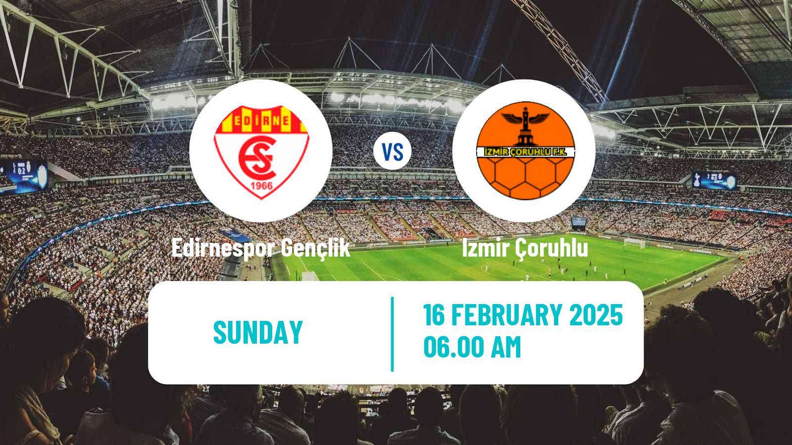 Soccer Turkish 3 Lig Group 4 Edirnespor Gençlik - Izmir Çoruhlu