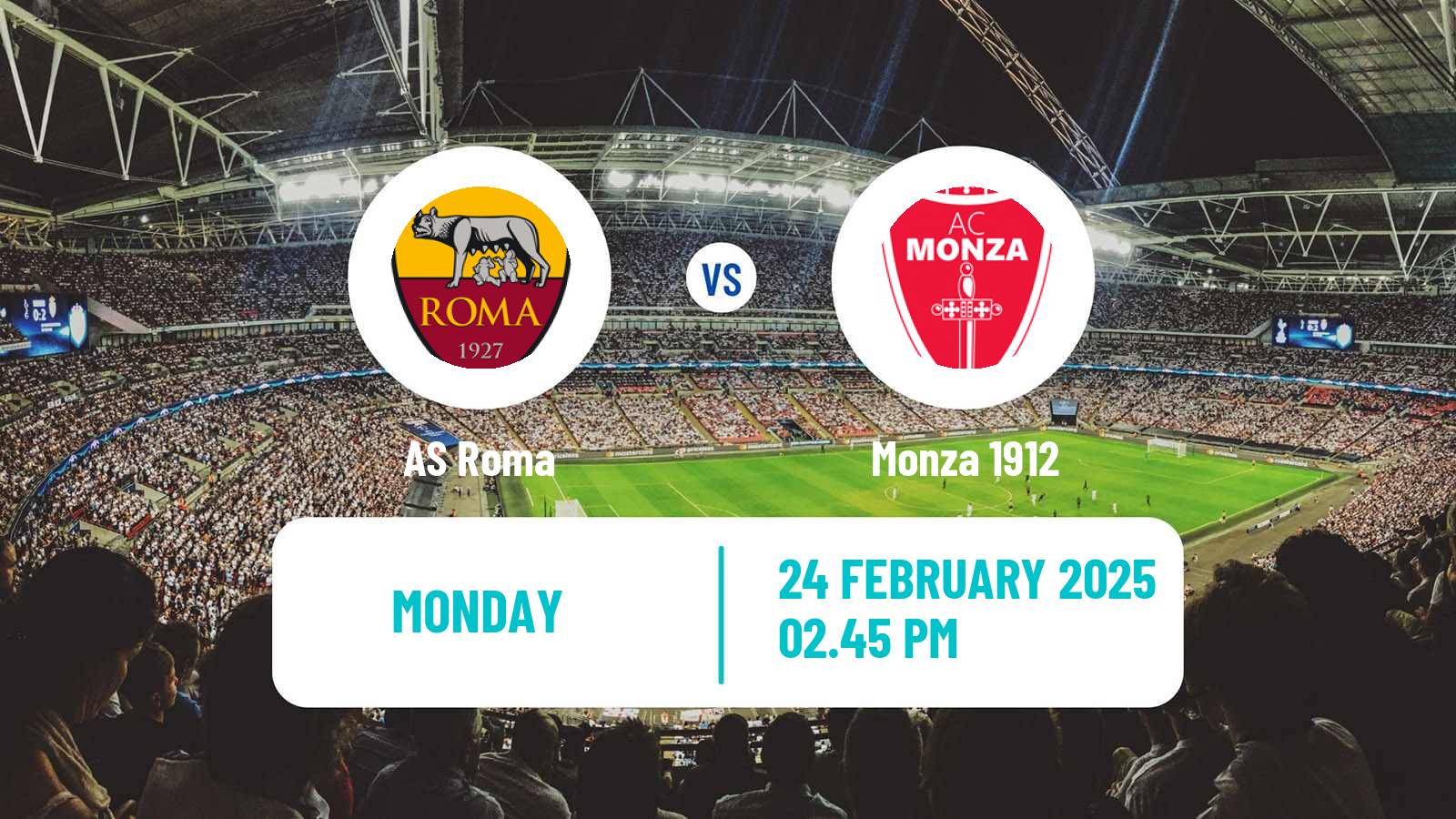 Soccer Italian Serie A Roma - Monza