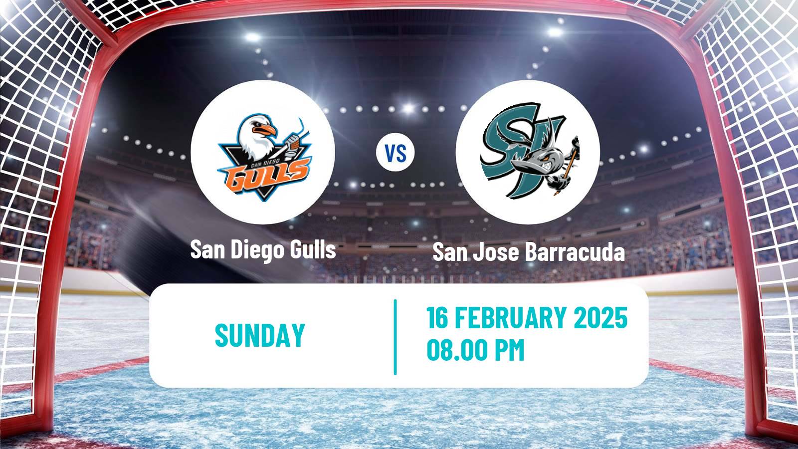 Hockey AHL San Diego Gulls - San Jose Barracuda